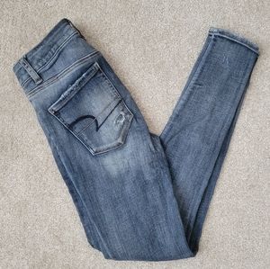 American Eagle Ripped Blue Jeans